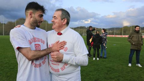 El presidente del Club, Tino Saqu�s, no quiso perderse el encuentro.