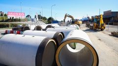 Las obras del saneamiento han obligado a realizar cambios en el tr�fico