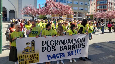 La manifestación recorrió la ciudad desde A Milagrosa hasta el centro