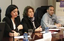 La fiscala jefa y el inspector de Extranjer�a intervinieron ayer en una charla sobre trata. 