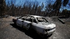 Monchique, en el sur de Portugal, lleva seis d�as ardiendo