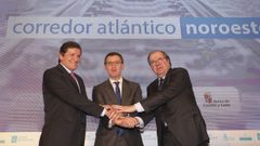 Encuentro de presidentes deGalicia, Len y Asturias para el impulso delcorredor atlntico