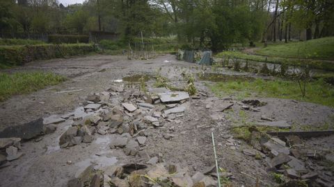 Huertas destrozadas por la crecida del río Rato