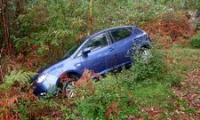 El veh�culo se precipit� en una curva cuando, presuntamente, otro invadi� su carril.