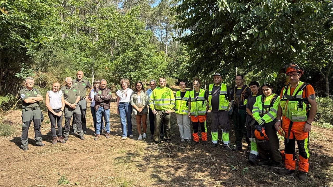 Medio Rural promueve la limpieza de montes en Noia con la colaboración de Amicos