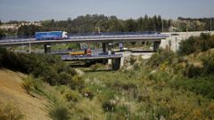 Las obras quedaron paralizadas a la altura del enlace con la carretera N-VI. 