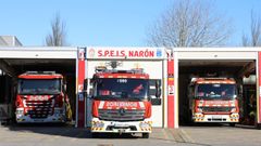 Efectivos del SPEIS se desplazaron al incendio. 