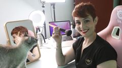 La maquilladora Malena V�zquez