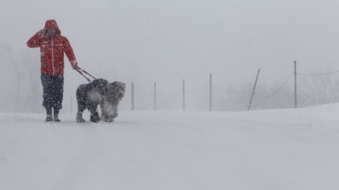 Nieve en O Cebreiro