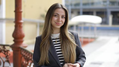 La psic�loga Bea Ruiz, la semana pasada en A Coru�a.