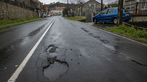 Carretera AC-311, en A Rasa, Noia.