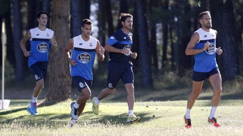 Corriendo durante la pretemporada.