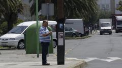 M�quina de control de la ORA en Oleiros.