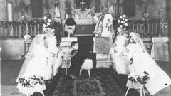 Primeras Comuniones a principios del siglo XX en la iglesia de la f�brica textil de Xuvia