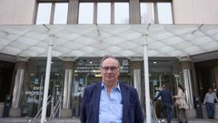 Julio Pacheco a su llegada a los juzgados de Plaza de Castilla en Madrid.