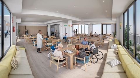 Infograf�a de c�mo se prev� el dise�o interior del centro de d�a de Teo