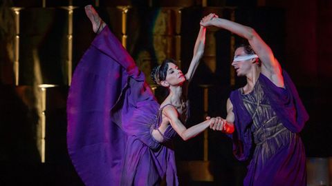 Detalle del montaje de «Antígona», la última producción de la compañía de ballet de Víctor Ullate