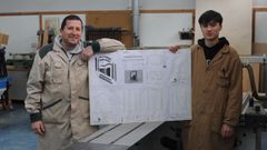 Alberto Gallego y Daniel G�mez, profesor y alumno, antes de ir al campeonato estatal