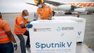 Viales de la vacuna rusa Sputnik V en Caracas, Venezuela