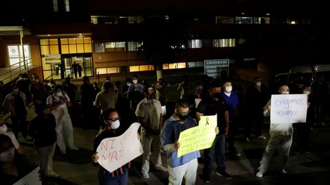 Protestas de los sanitarios en M�xico