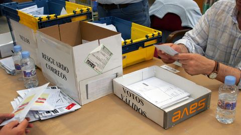 Imagen de archivo del recuento del voto emigrante