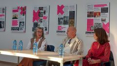 Picallo, Sar e Agra, durante a apertura da exposici�n o xoves 