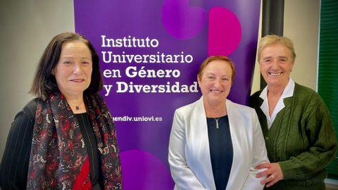 Rosa Cid, Isabel Carrera y Socorro Surez, las impulsoras de los estudios de gnero en Oviedo junto a Amparo Pedregal, ya fallecida.