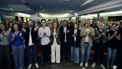 Los populares se reunieron ayer con militantes de Vigo para movilizarlos para las elecciones del 29 de noviembre.