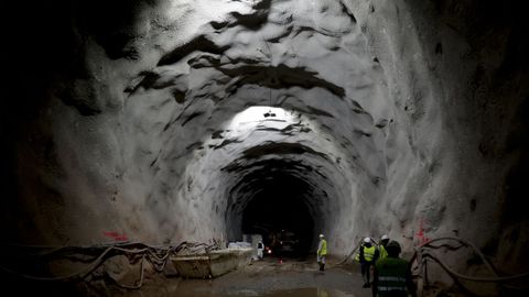 Obras de los tneles del tren al puerto exterior