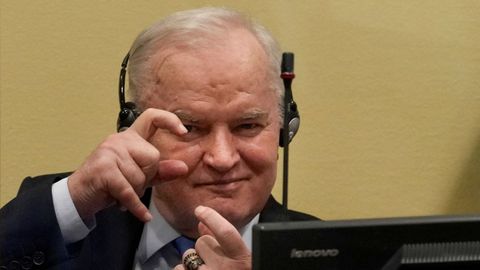 El exl�der militar serbobosnio Ratko Mladic.