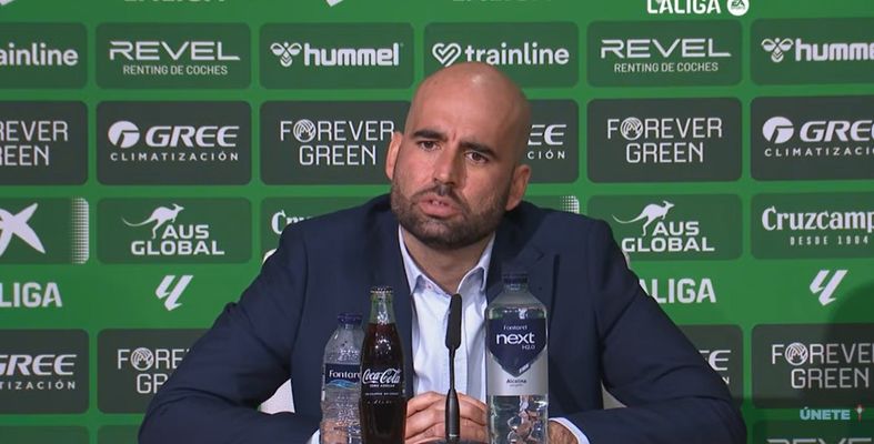 El entrenador del Celta, Claudio Gir�ldez, tras el partido ante el Betis.