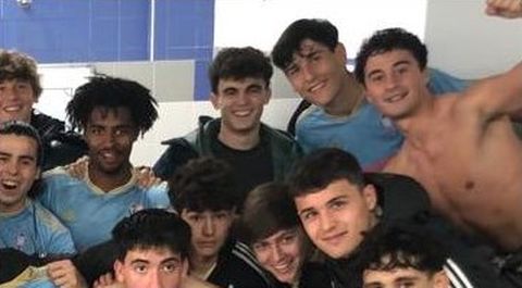 Stefan Bajetic, de visita en un partido de sus excompa�eros, entonces juveniles, en el 2023.