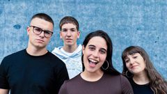 De izquierda a derecha, Daniel Pi��n, Adri�n Quintana, Azalea Calvo, Ariadna Mart�nez, integrantes de la banda Keepers