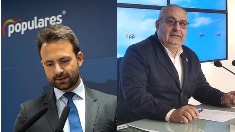 Los diputados del PP de Asturias, lvaro Queipo y Javier Brea