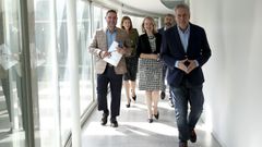 El conselleiro de Sanidade la semana pasada acudiendo a la presentaci�n del plan de reforma de atenci�n primaria