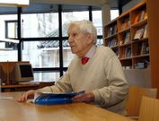 Sabino Torres siempre eligi� la blbioteca del Museo de Pontevedra como su rinc�n favorito. 