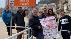 La comisi�n de festejos, con el cartel de las celebraciones de este a�o, que se mantendr� en el 2021