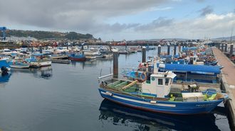 Puerto de Bueu, el principal para el sector de bajura en la r�a de Pontevedra