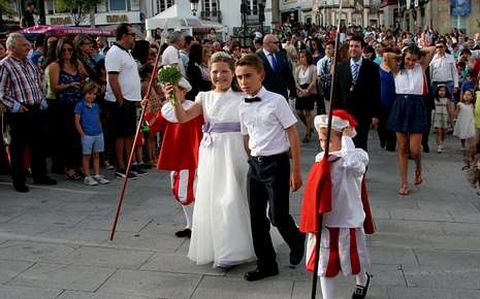 Noa Tourio fue coronada reina infantil este viernes. 