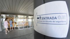 En el Hospital Montecelo, en Pontevedra, hay tres pacientes de coronavirus ingresados, uno en planta y dos graves en la uci