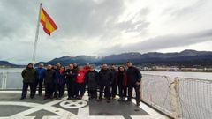 Parte de la dotaci�n de la campa�a ant�rtica espa�ola que est� atrapada en el Hesp�rides