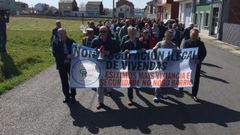 Manifestaci�n convocada el pasado a�o para protestar contra la presencia de unos okupas en un barrio de Lugo