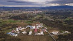 Vista a�rea del pol�gono industrial de Monforte, que se quiere ampliar en 275.000 metros