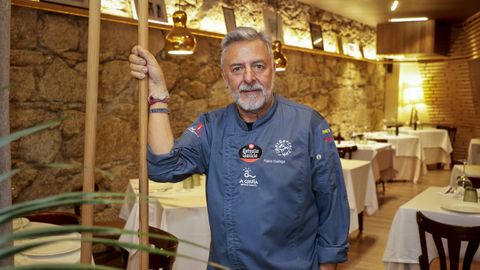 El chef Pablo Gallego, en el restaurante que lleva su nombre, ubicado en la calle Capit�n Troncoso.