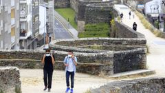 Primer d�a sin mascarillas en Lugo