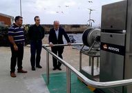 El presidente de Portos visit� la instalaci�n de Camelle.