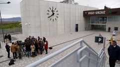 Visita de Ethel V�zquez a la estaci�n de tren de Vigo