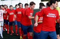 Los jugadores chantadinos salieron con camisetas de apoyo a No�