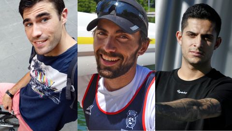 De izquierda a derecha, Mart�n Bouzas, Rodrigo Conde y Bicho