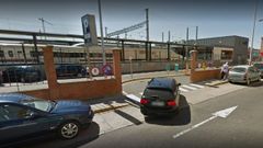 Parking de la estaci�n de tren de Le�n